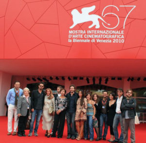 al Festival di Venezia con il cast del film di Andrea Costantino "Sposerò Nichi Vendola" (2010)